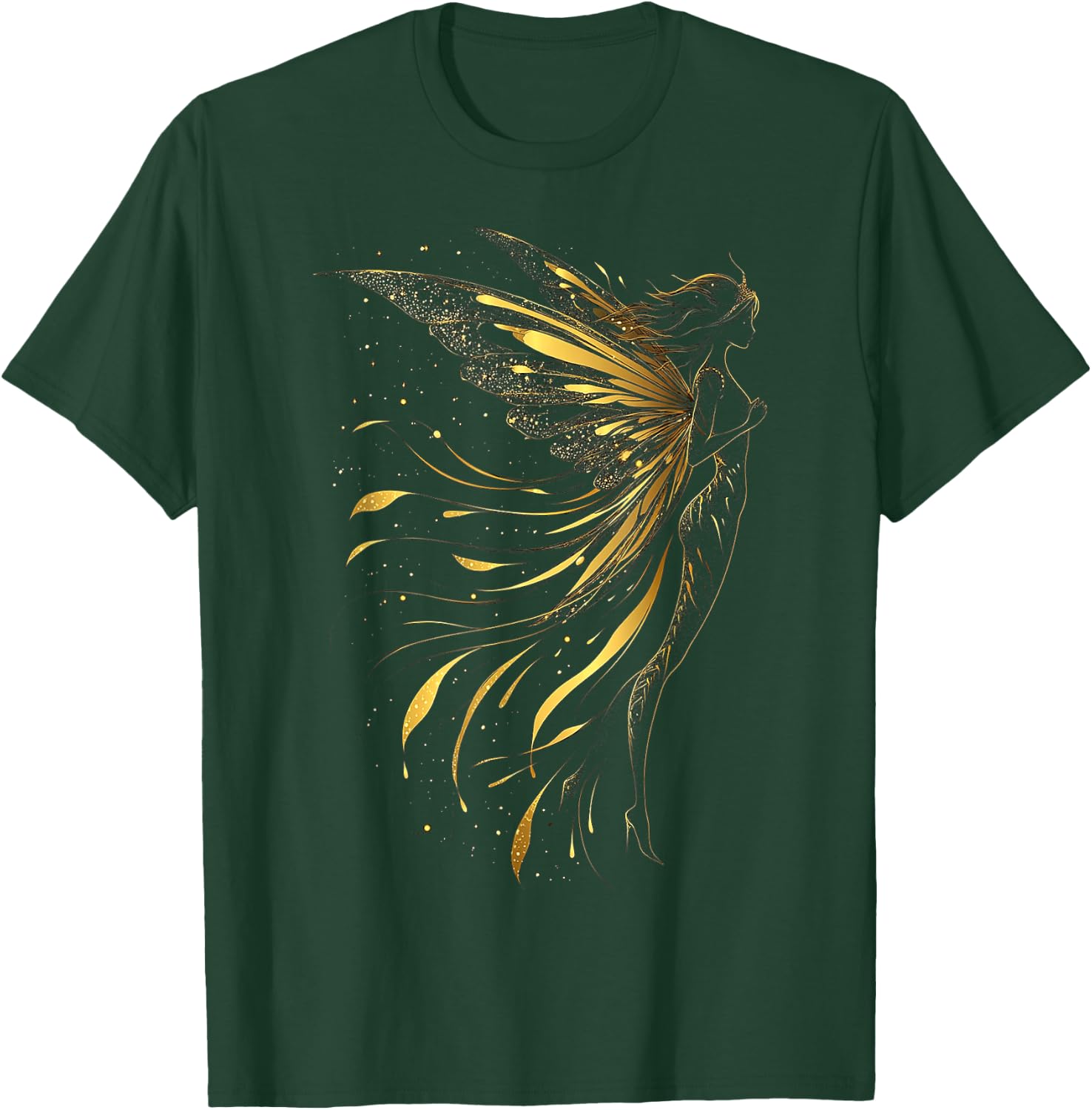 Fairy Mythical Motif Fantasy Artwork Fairy T-Shirt - T-Shirt | Forest