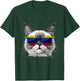 Colombia Flag Cat Mom Souvenirs Products Kitten Colombian T-Shirt - T-Shirt | Forest