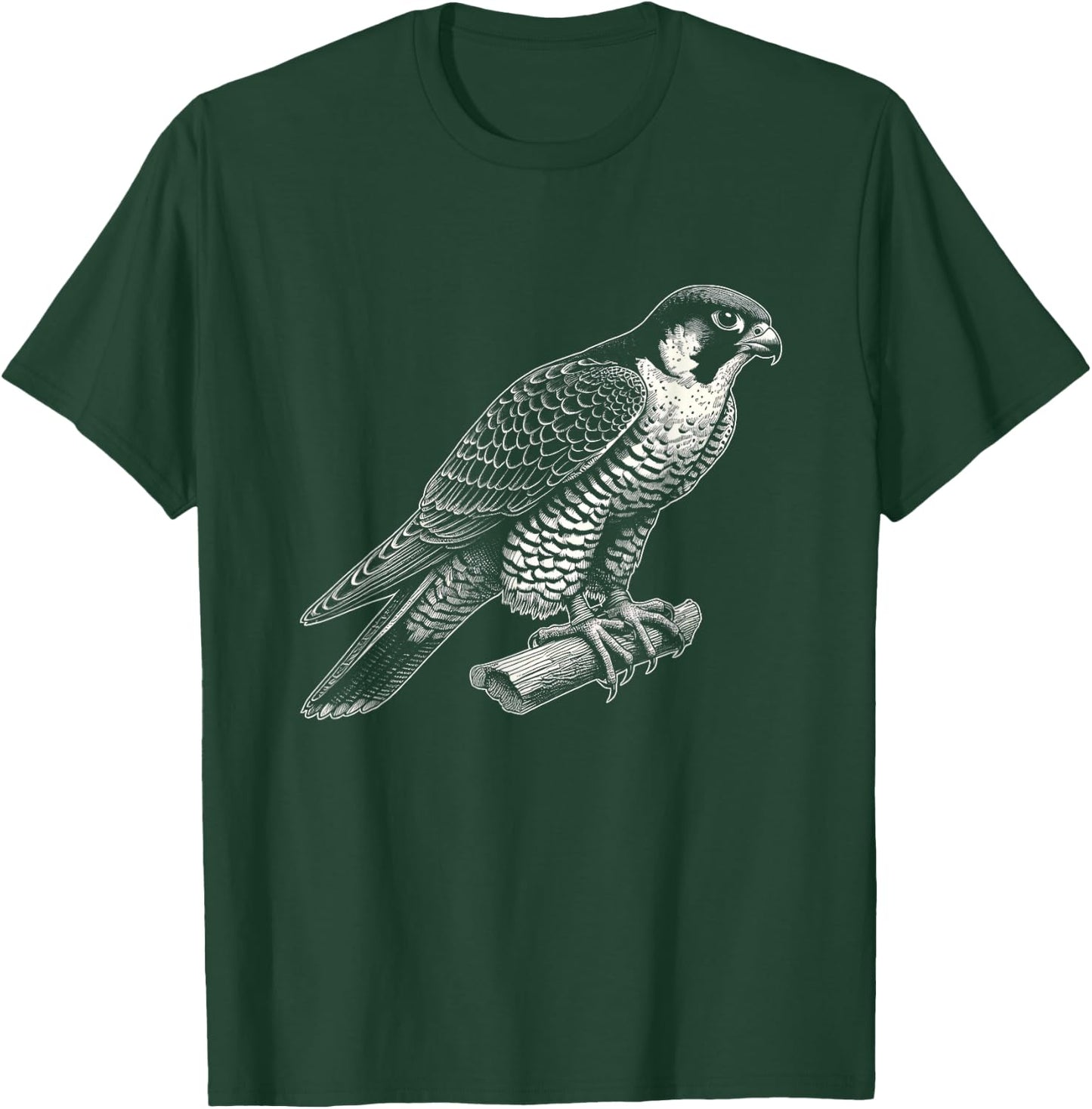 Peregrine Falcon Lover Theme Designs Peregrine Falcon Bird Graphic Artwork Design T-Shirt - T-Shirt | Forest