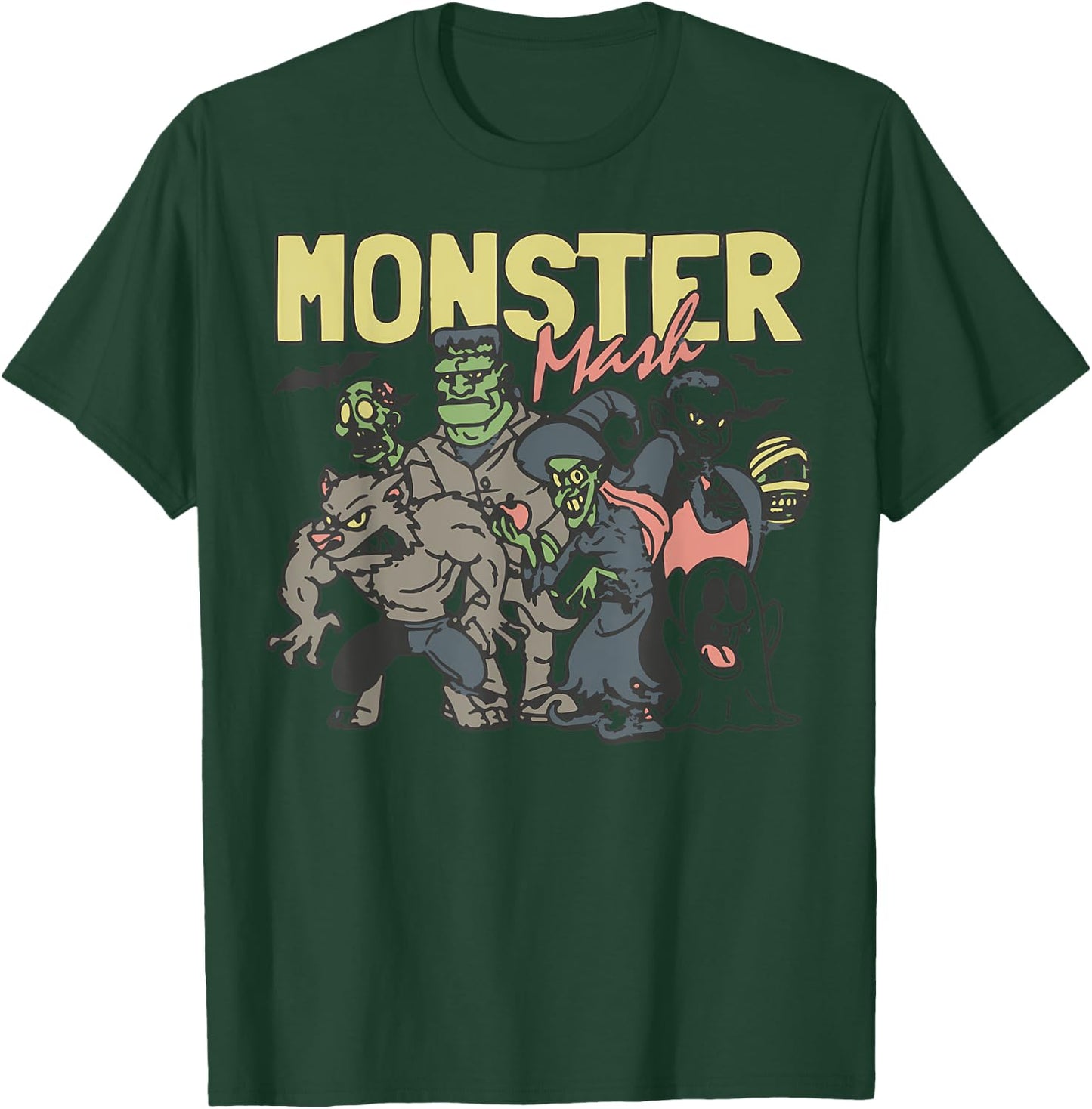 Monster Mash Vintage Ghost Halloween T-Shirt - T-Shirt | Forest
