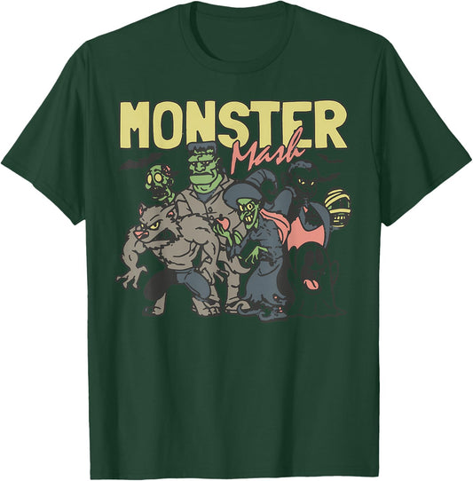 Monster Mash Vintage Ghost Halloween T-Shirt - T-Shirt | Forest