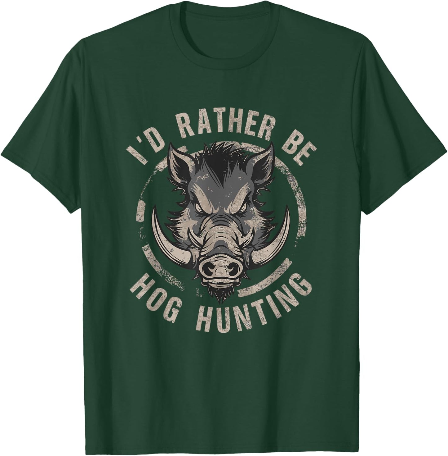 Hog Hunting Hunter Wild Pig Huntsman Hunt Boar Hunters T-Shirt - T-Shirt | Forest