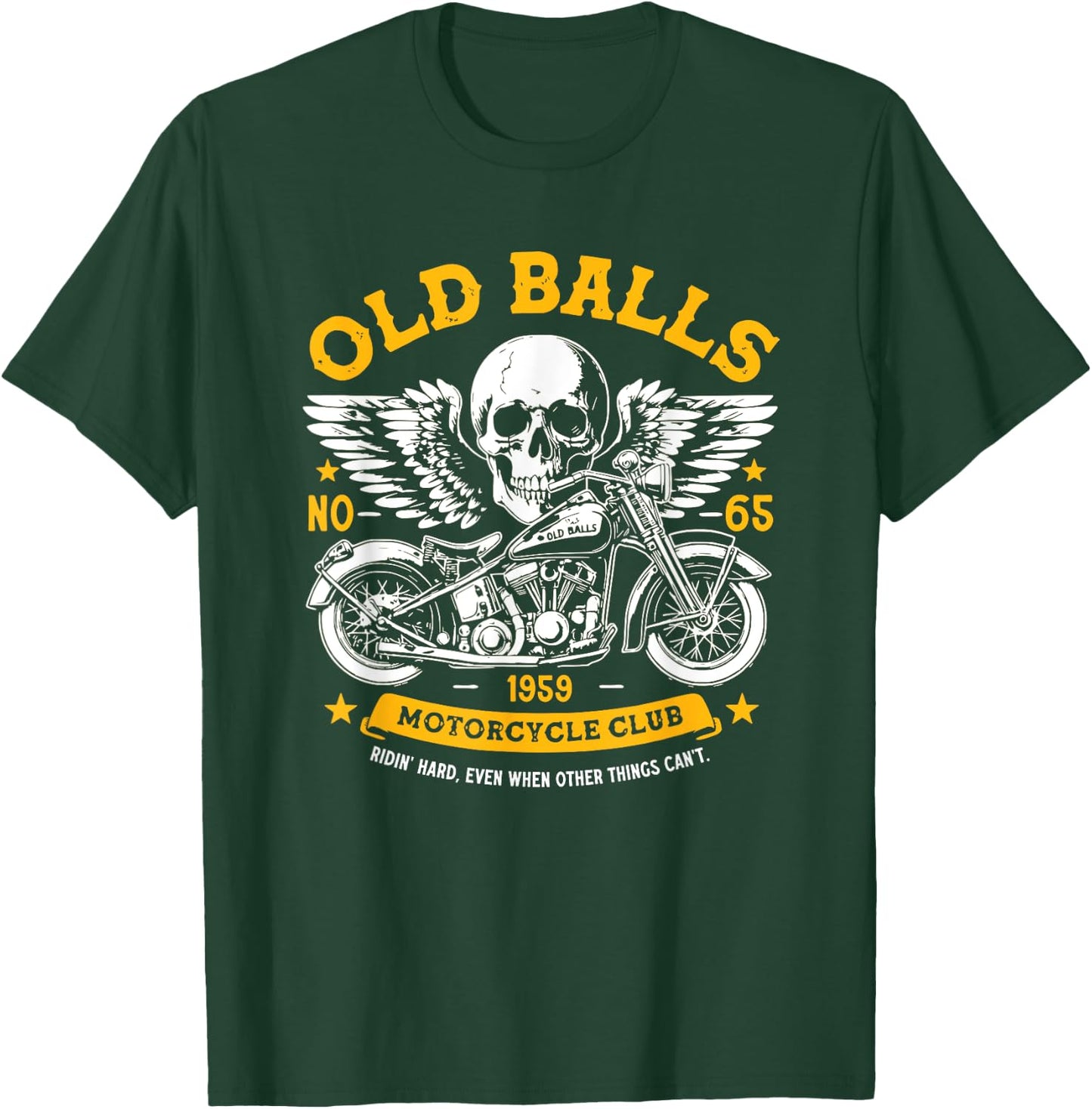 Vintage Motorcycle 1959 65th Birthday for Old Man Bikers T-Shirt - T-Shirt | Forest