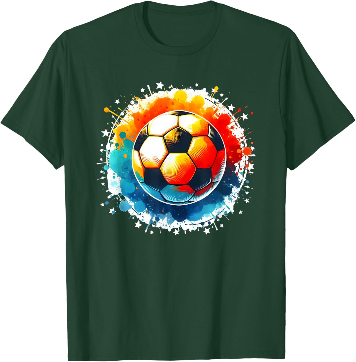 Soccer Player Boys Kids Men Youth Soccer T-Shirt - T-Shirt | Forest