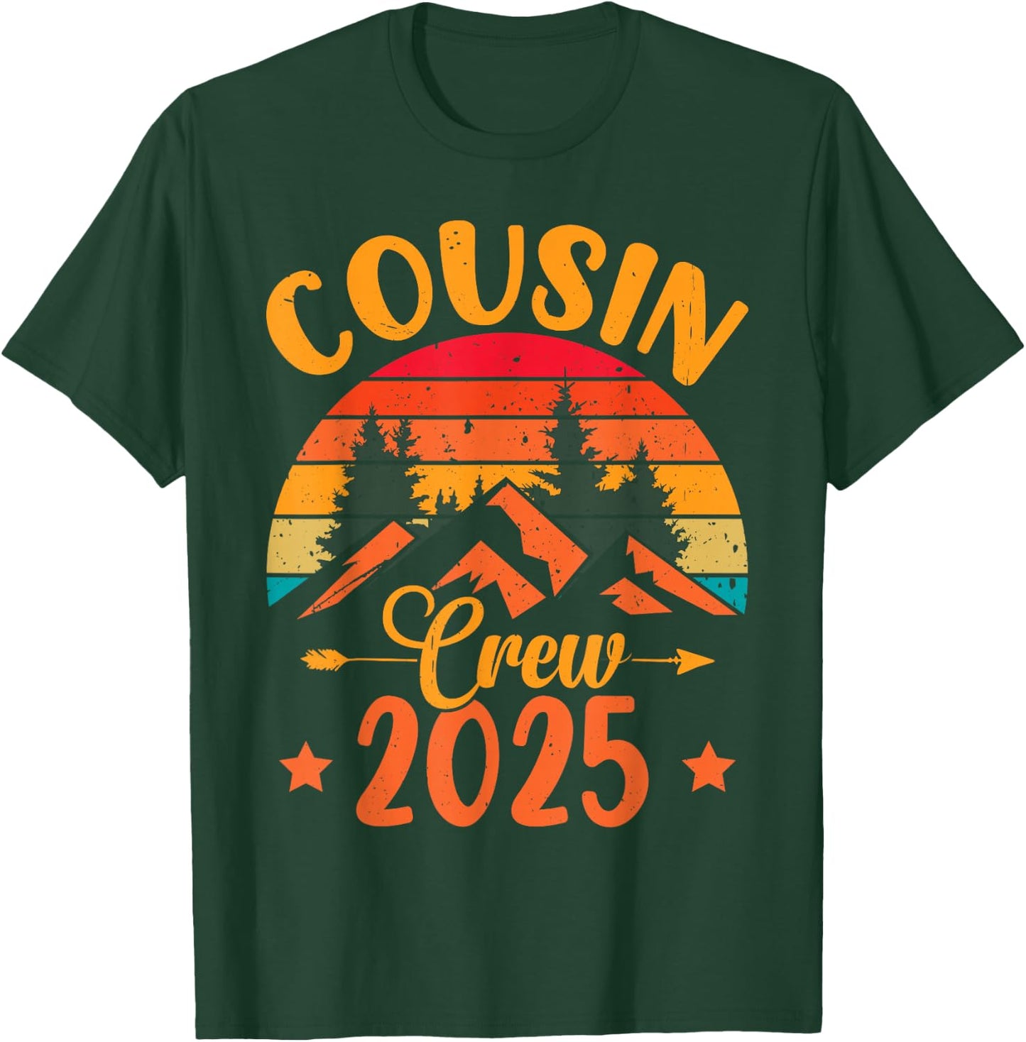 Cousins Cousin Crew 2025 Trip T-Shirt - T-Shirt | Forest