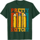 Pretty Sketchy Pencils Sketch Sketching Paint T-Shirt - T-Shirt | Forest