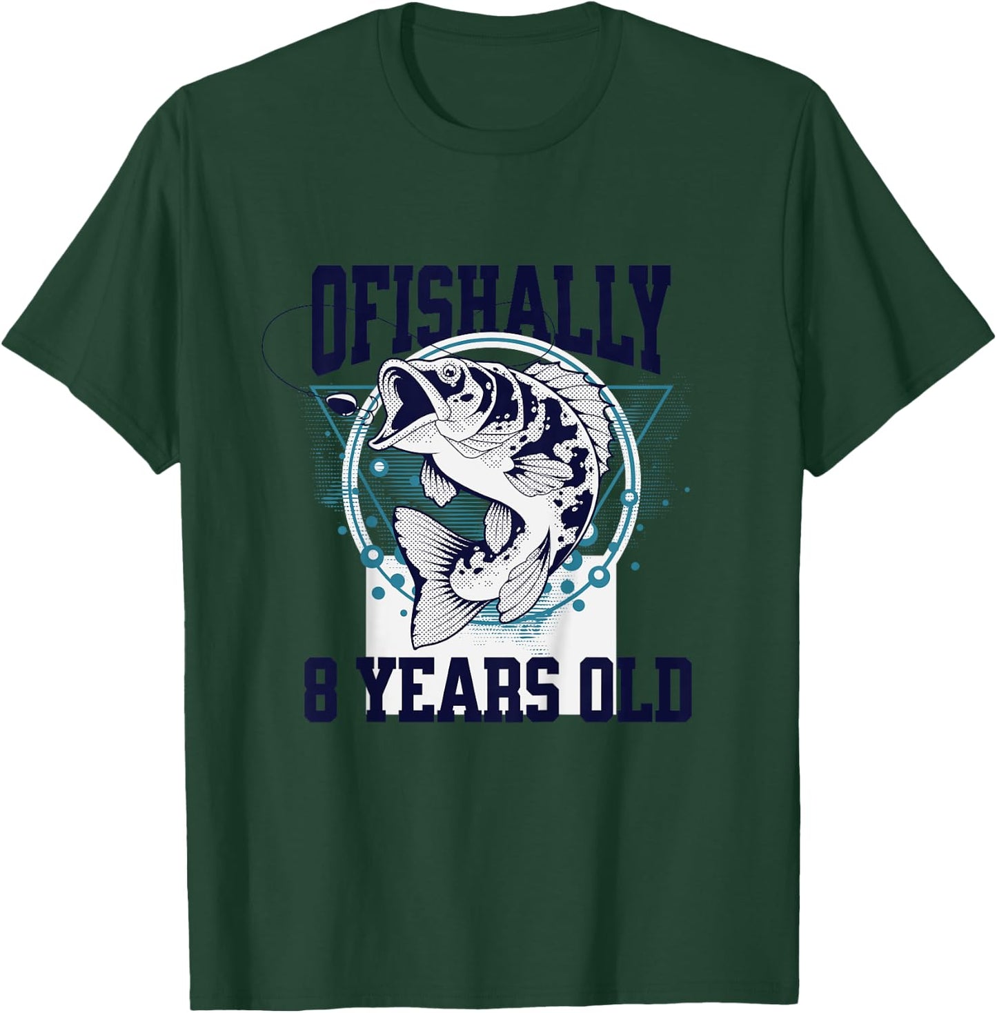 Kids Ofishally 8 Years Old, Eighth Birthday T-Shirt - T-Shirt | Forest