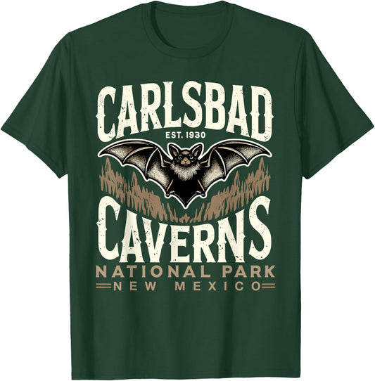 Carlsbad Caverns National Park Bat Carlsbad Souvenir T-Shirt - T-Shirt | Forest