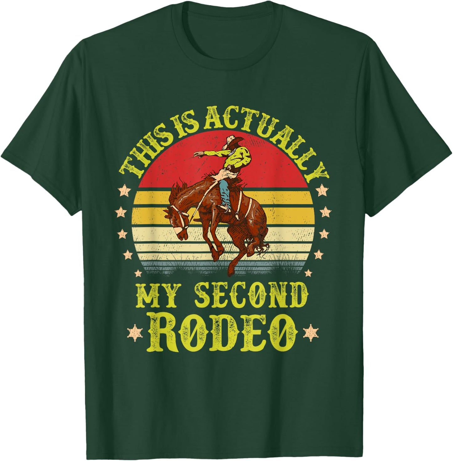 This is actually My Second Rodeo vintage Cowboy and Cowgirl T-Shirt - T-Shirt | Forest