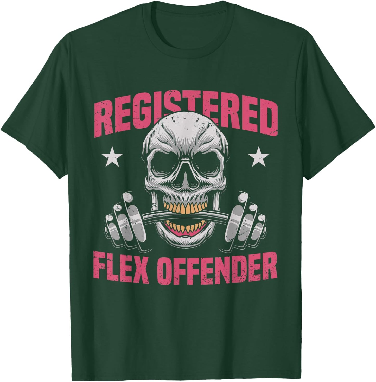 Registered Flex Offender T-Shirt - T-Shirt | Forest