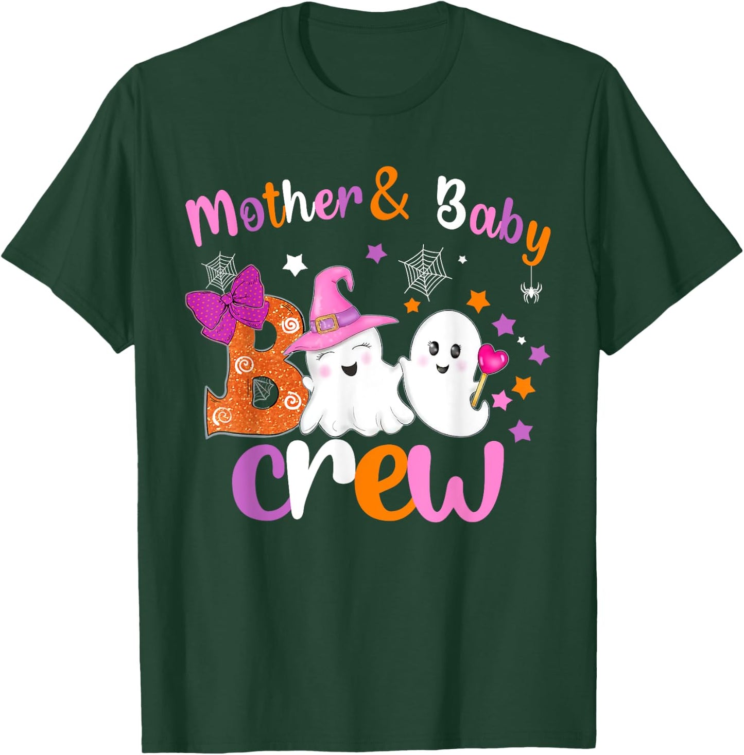 Mother & baby Boo Crew Halloween matching shirts Halloween T-Shirt - T-Shirt | Forest