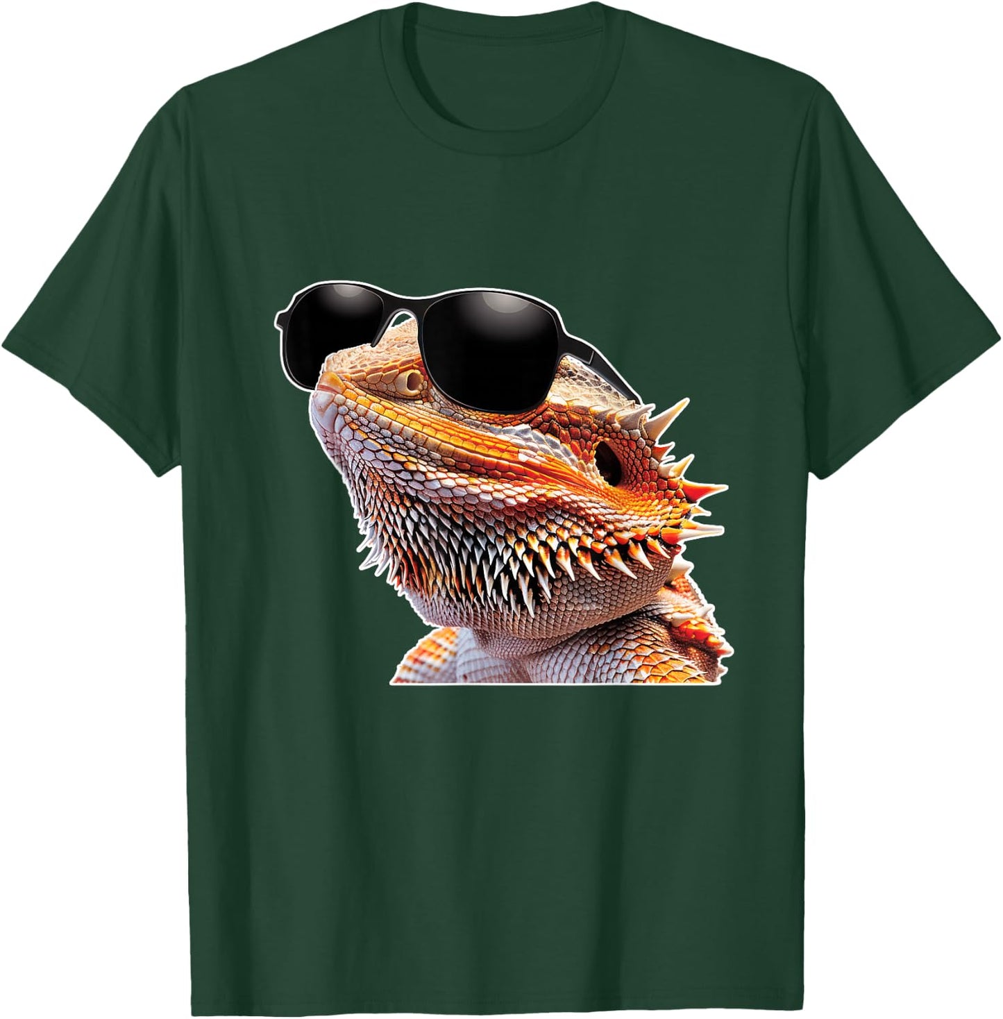 Bearded Dragon Sunglasses T-Shirt - T-Shirt | Forest