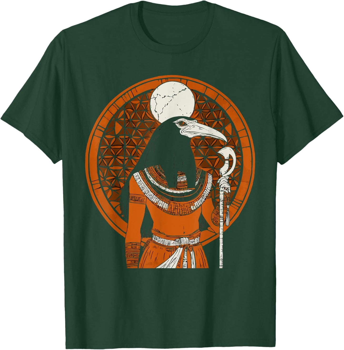Thoth Egyptian God Egyptian Mythology Pyramid Ancient Egypt T-Shirt - T-Shirt | Forest