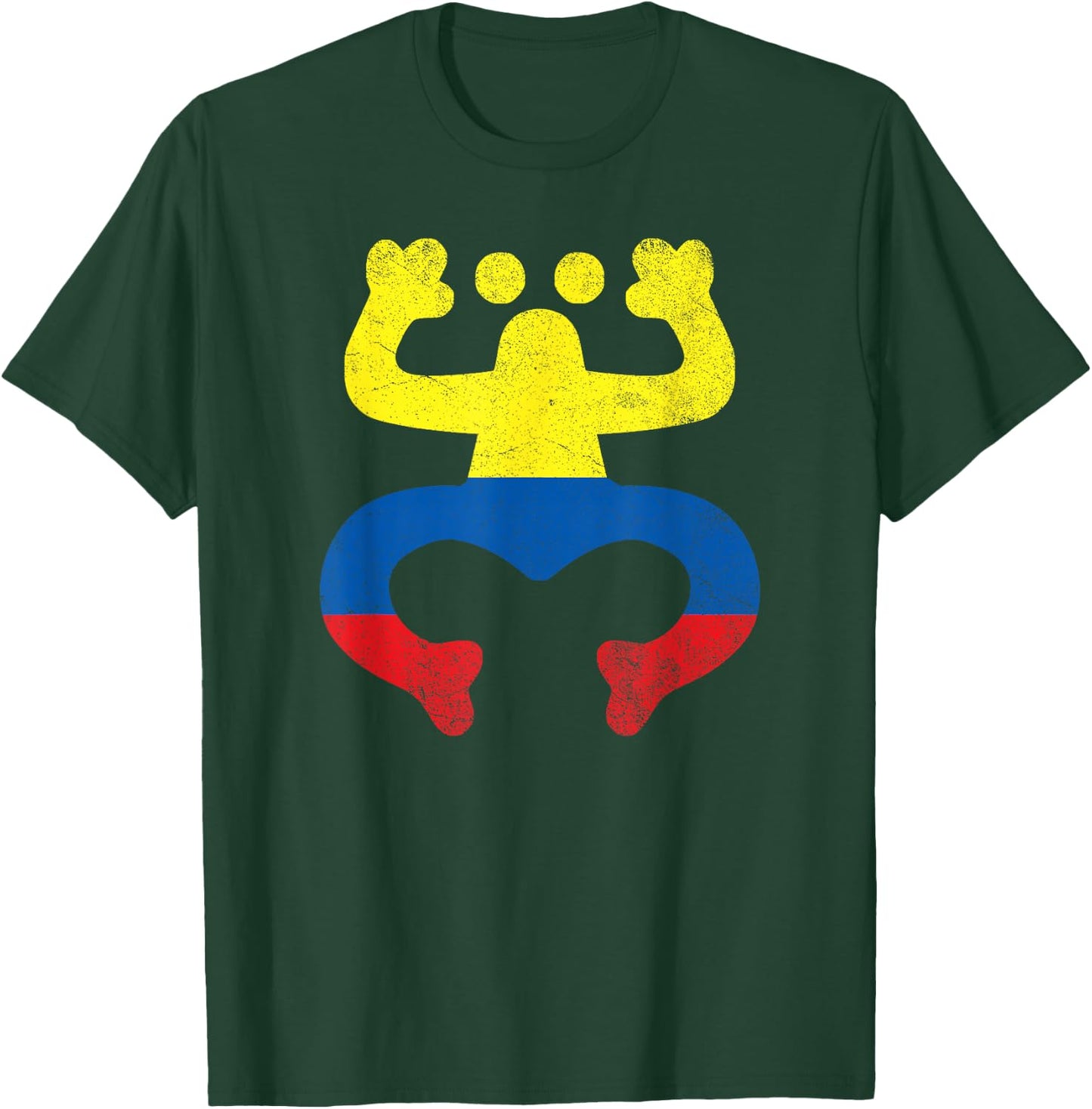 Colombian Puerto Rican Frog Colombia Puerto Rico Coqui Taino , Small, Black T-Shirt - T-Shirt | Forest