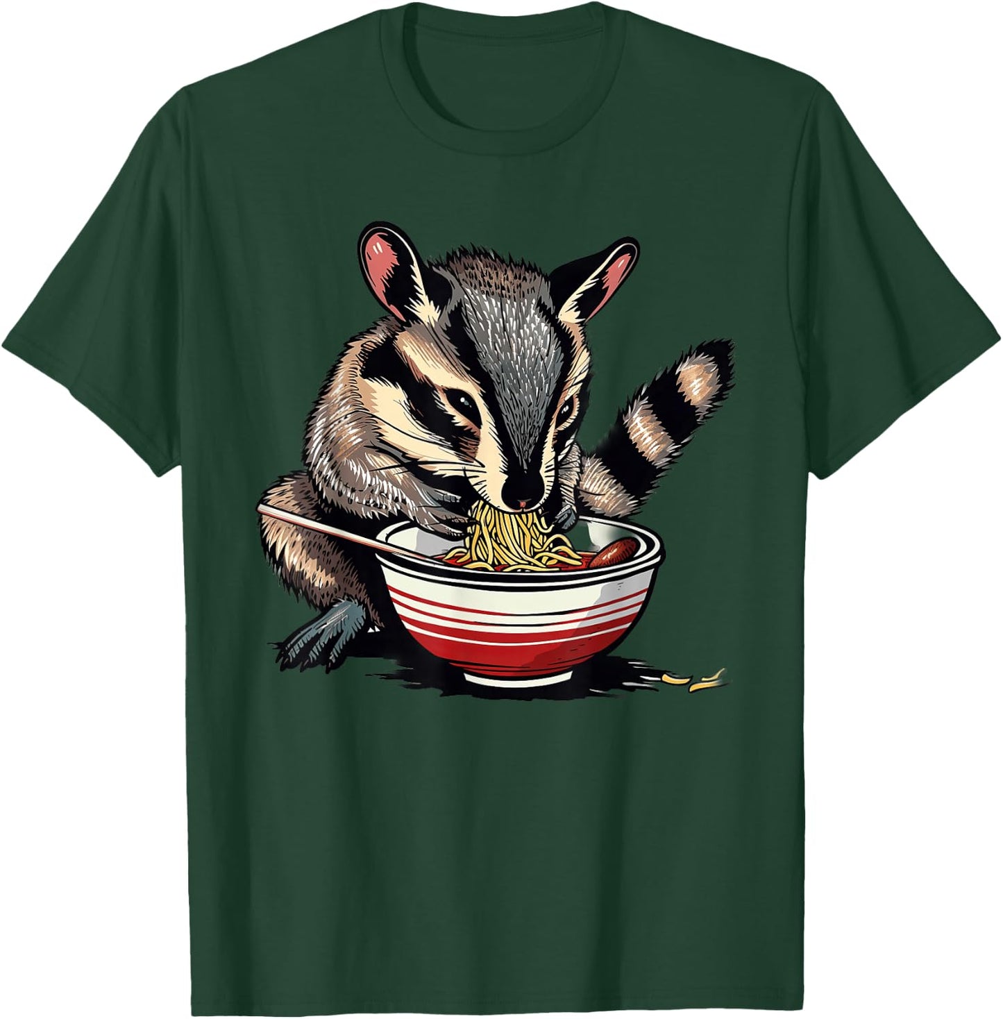 Numbat Eating Ramen T-Shirt - T-Shirt | Forest