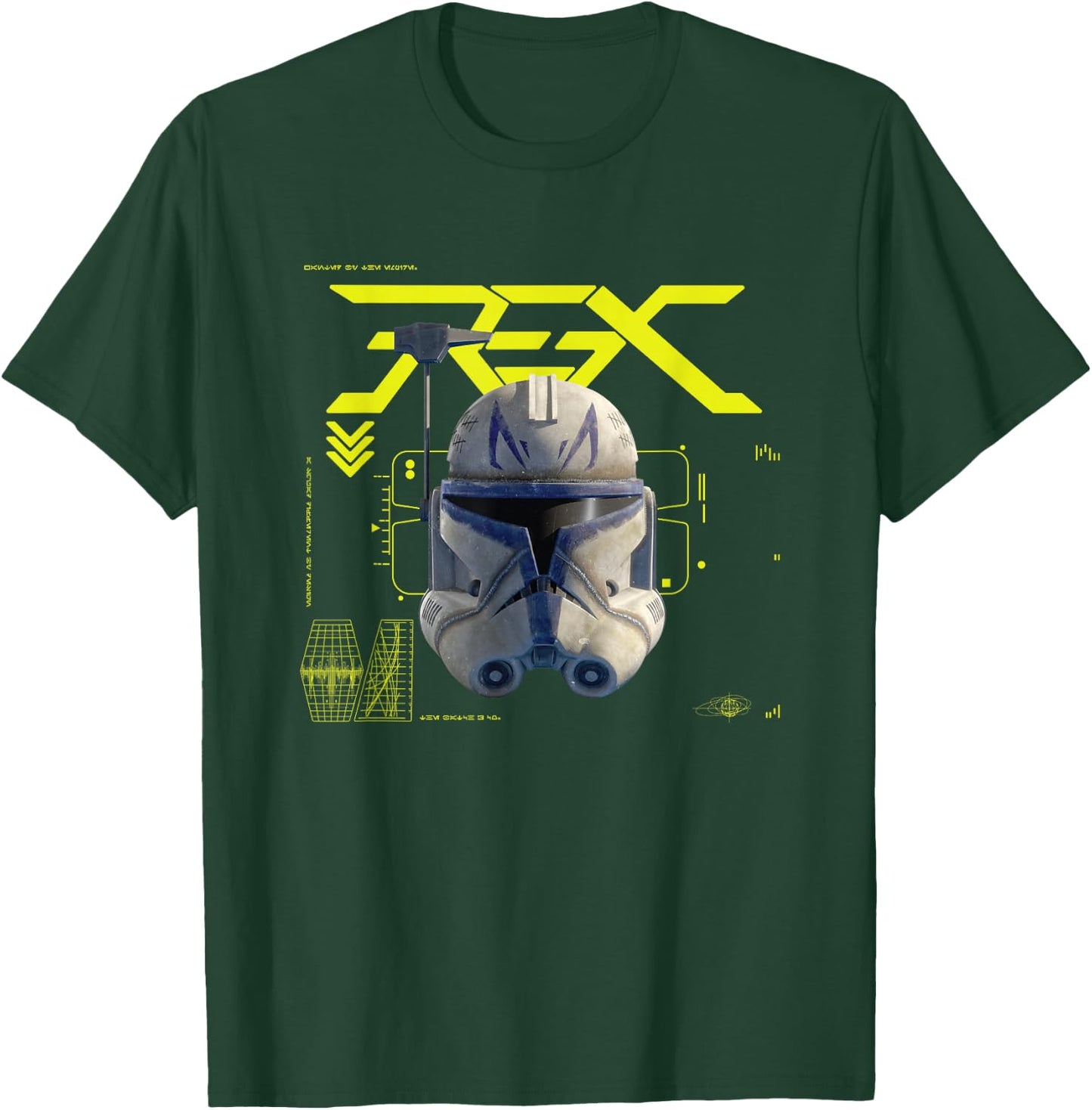 Star Wars The Bad Batch Epic Captain Rex Helmet Chest Poster T-Shirt - T-Shirt | Forest