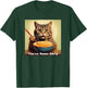 Surprised Cat Eating Ramen Noodles Anime - You're Home Early T-Shirt - T-Shirt | Forest