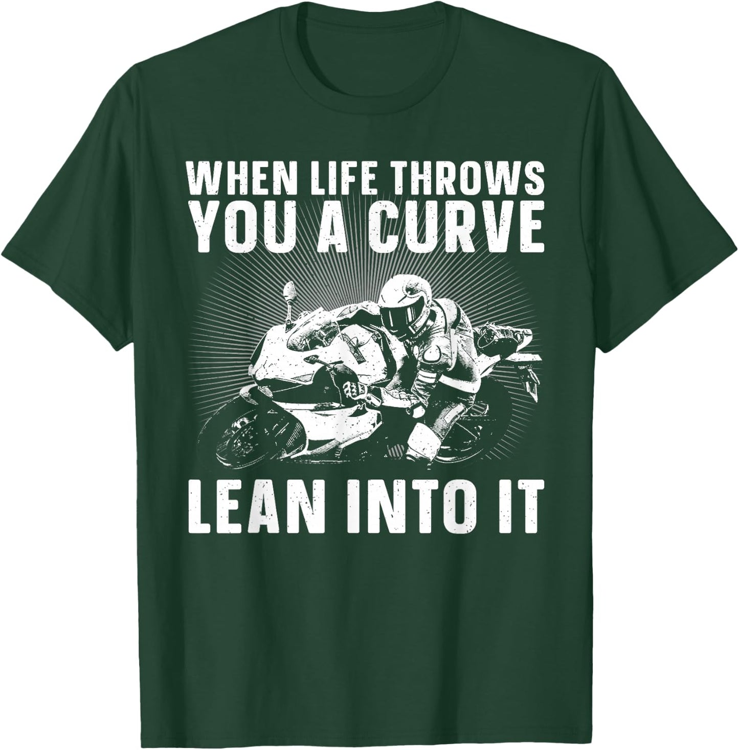 Cool Motorcycle Design Women Motor Cycle Rider Biker T-Shirt - T-Shirt | Forest