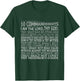 Christian 10 Commandments Ten Decalogue Bible T-Shirt - T-Shirt | Forest