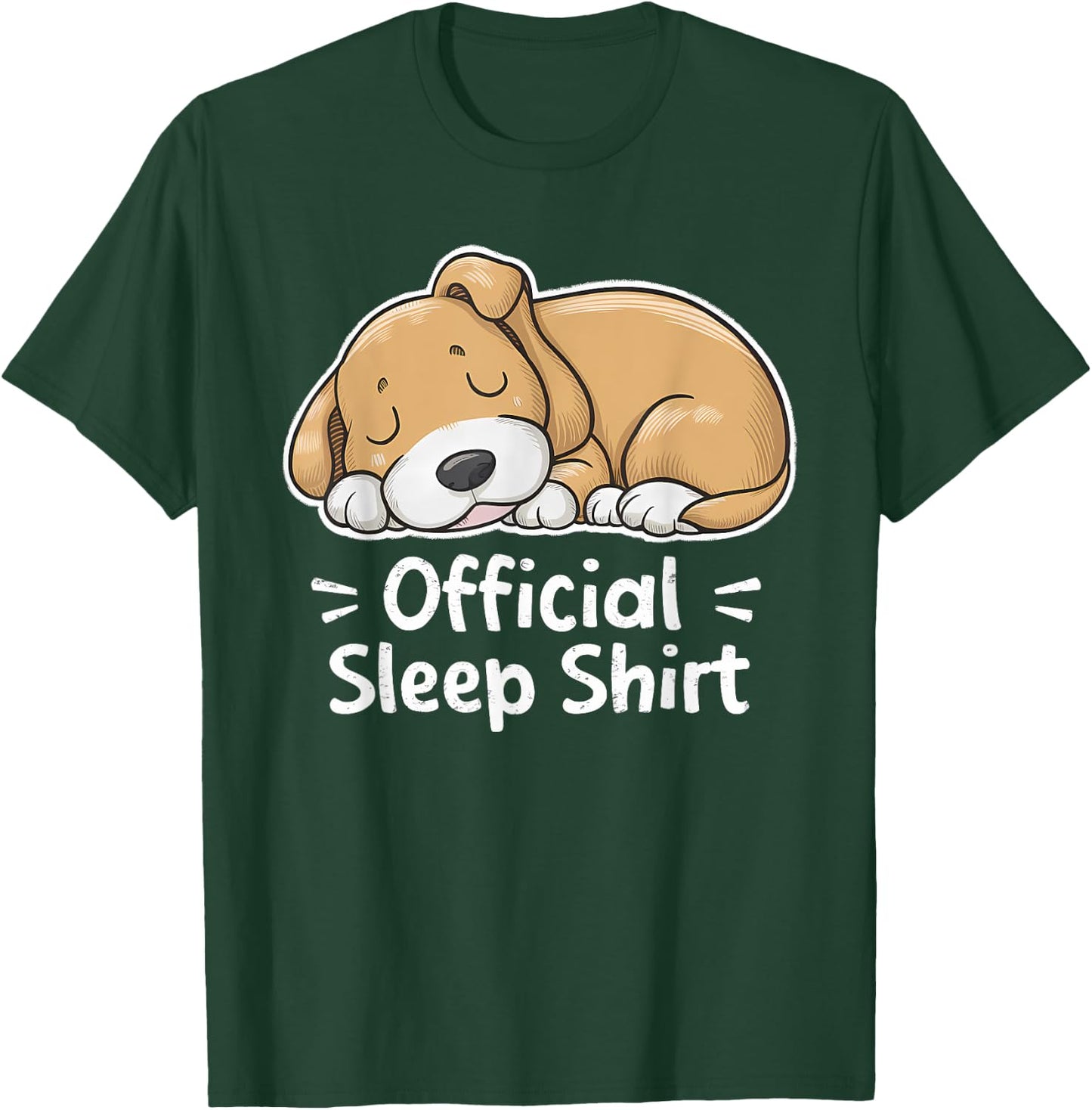 Official Sleep Shirt Dog Pajamas Nightgown Women Kids T-Shirt - T-Shirt | Forest