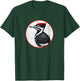 Colorful Retro Pileated Woodpecker Bird Design T-Shirt - T-Shirt | Forest