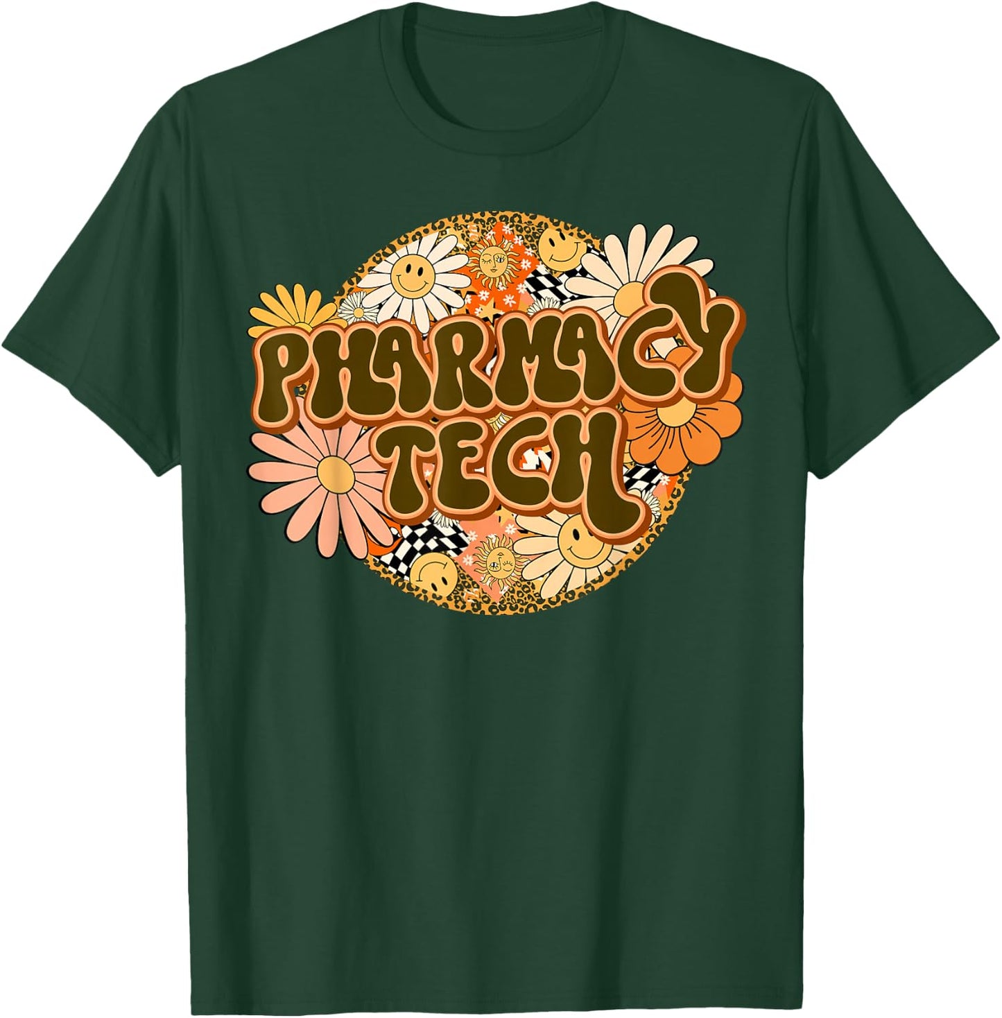 Pharmacy Technician CPHT School Pharmacist Tech Assistant T-Shirt - T-Shirt | Forest