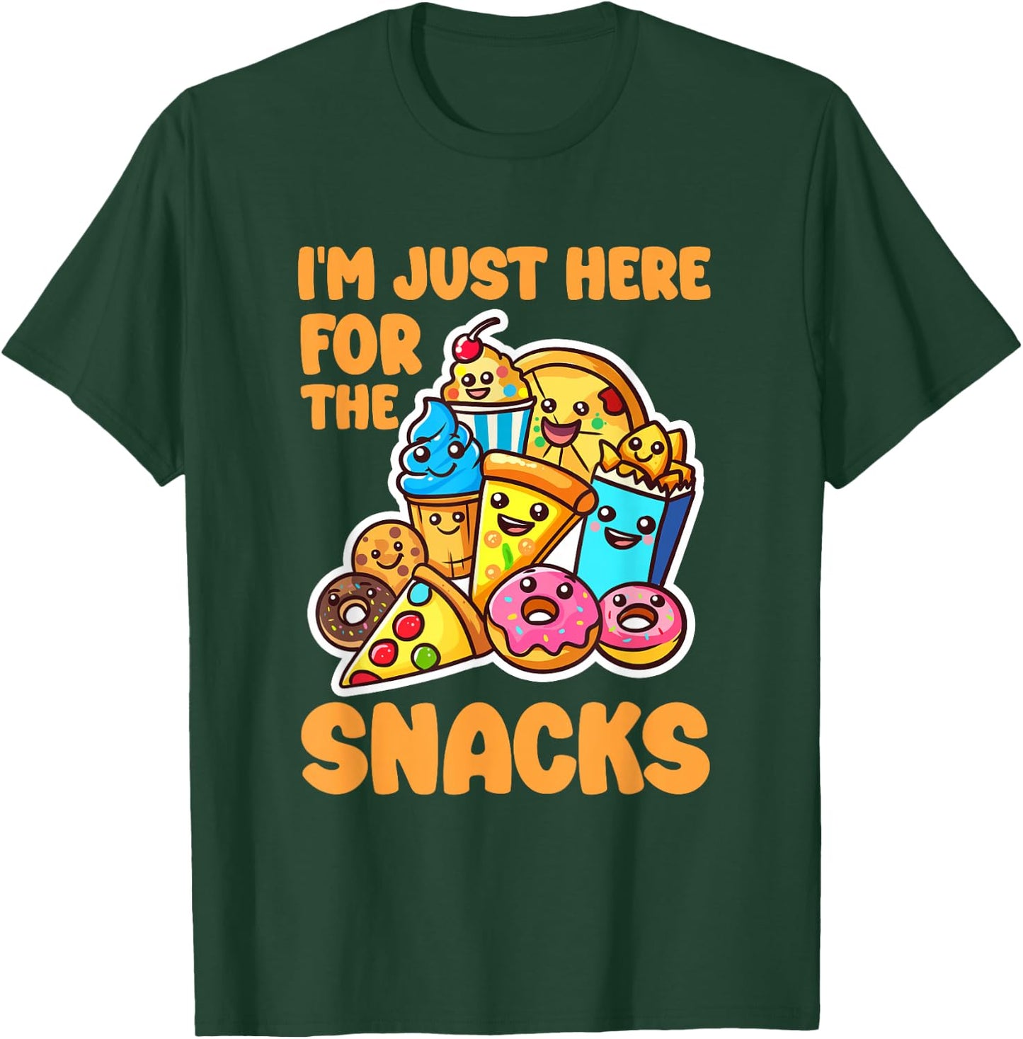 I'm Just Here For The Snacks T-Shirt - T-Shirt | Forest