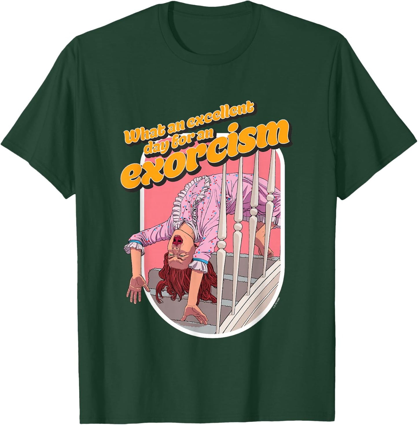 The Exorcist What An Excellent Day For An Exorcism Stairs T-Shirt - T-Shirt | Forest