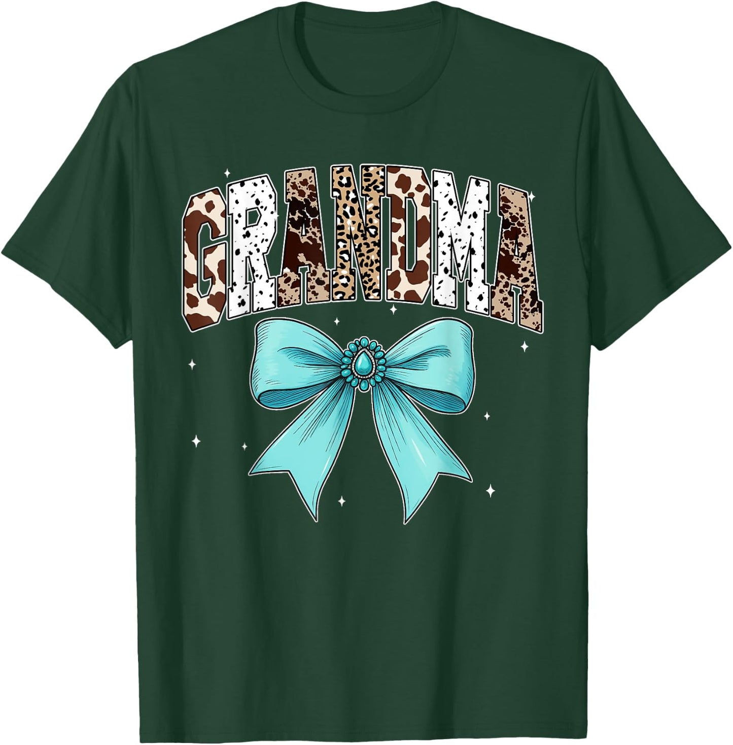Grandma Western Rodeo Coquette Birthday Girls Family Matchin T-Shirt - T-Shirt | Forest