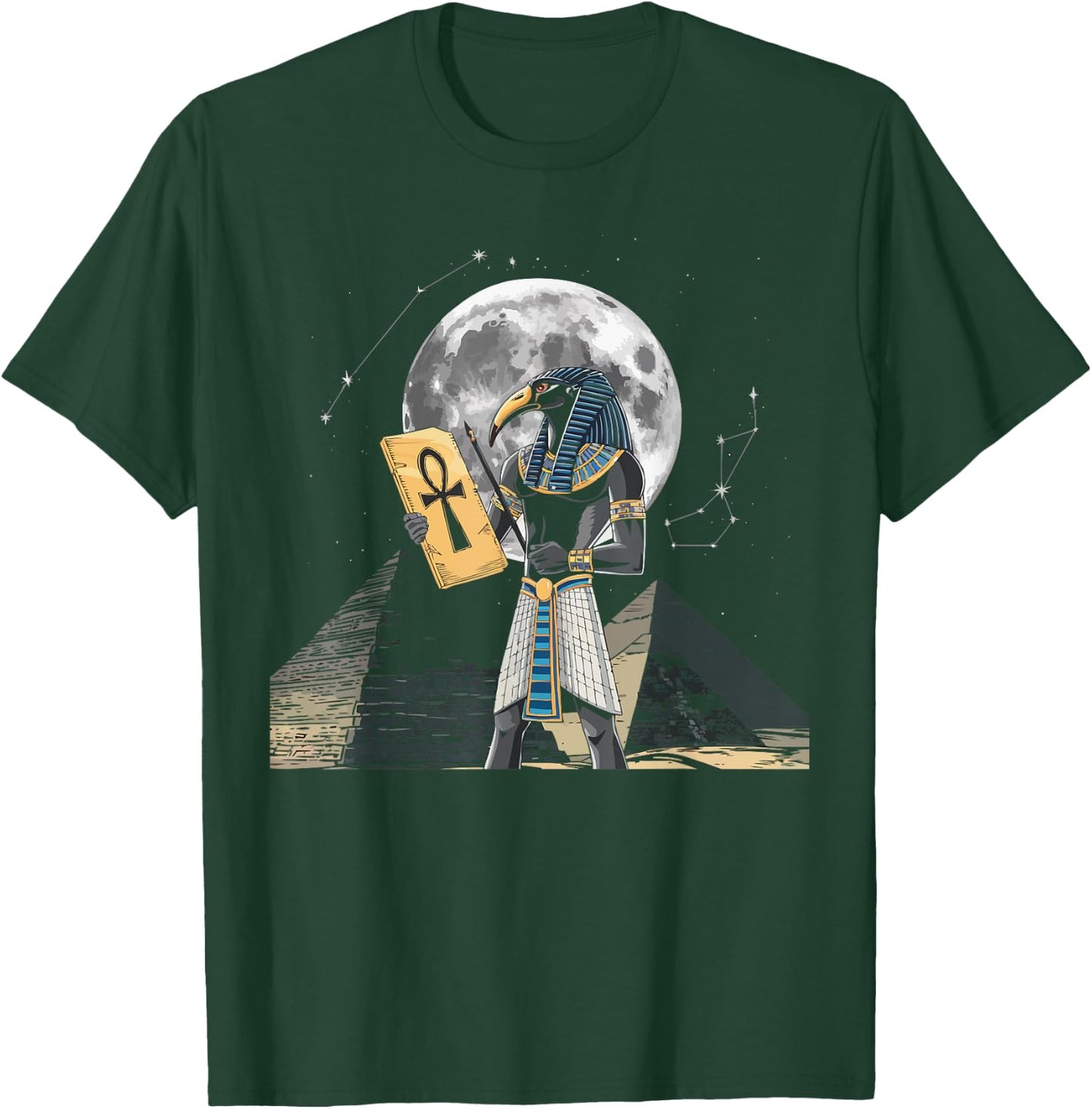 Thoth Egyptian God Egyptian Mythology Pyramid Ancient Egypt T-Shirt - T-Shirt | Forest