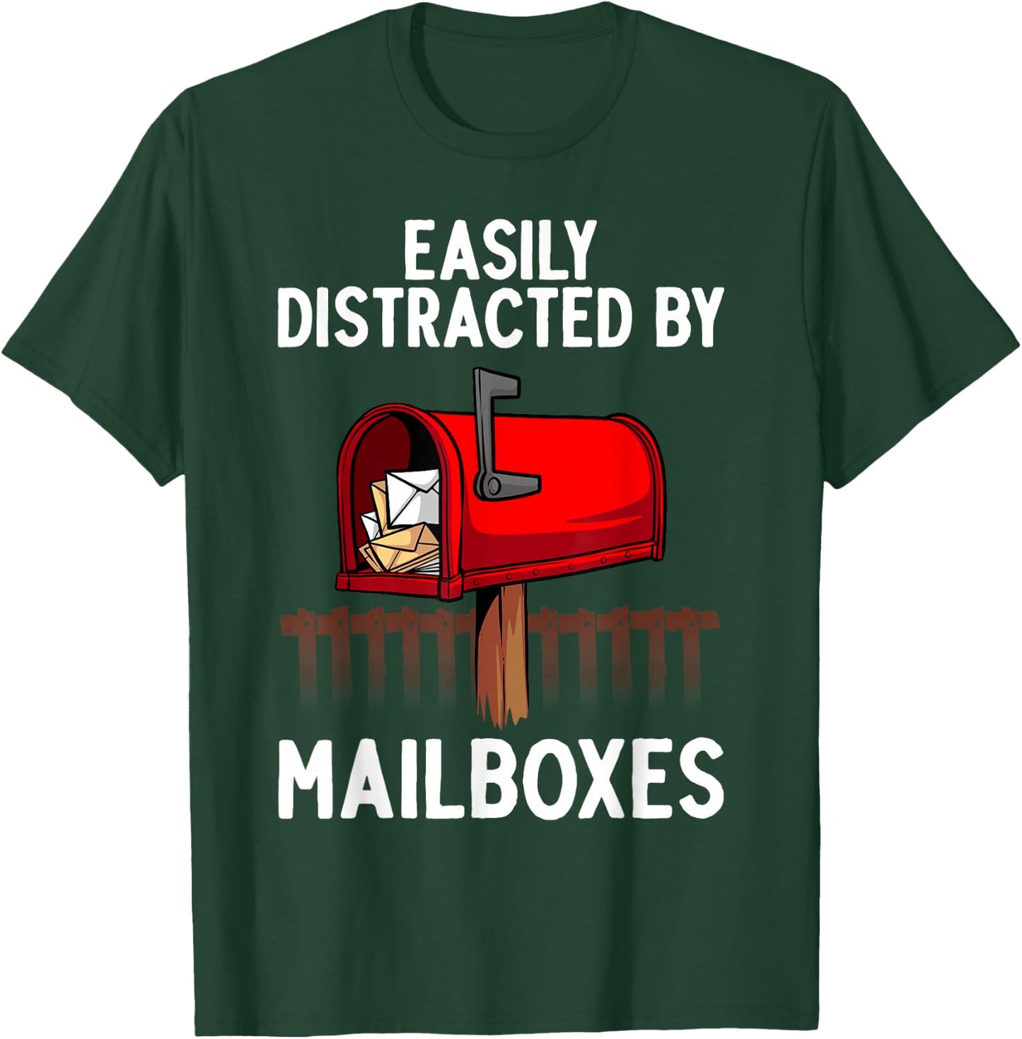 Funny Mailman Art Women Postal Worker Office Mailman T-Shirt - T-Shirt | Forest