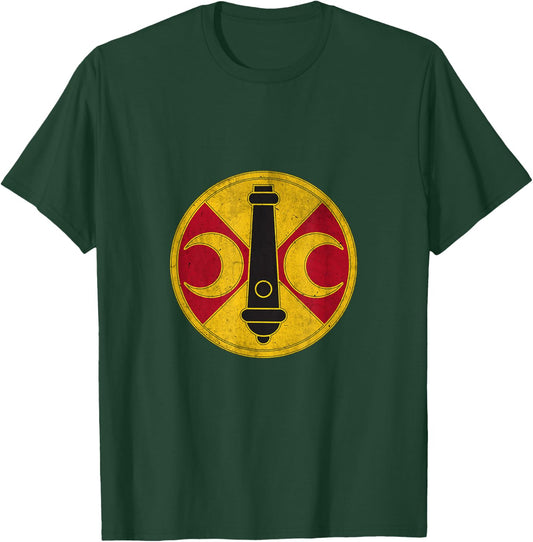 210th Field Artillery Brigade Military Papa Veterans Day T-Shirt - T-Shirt | Forest
