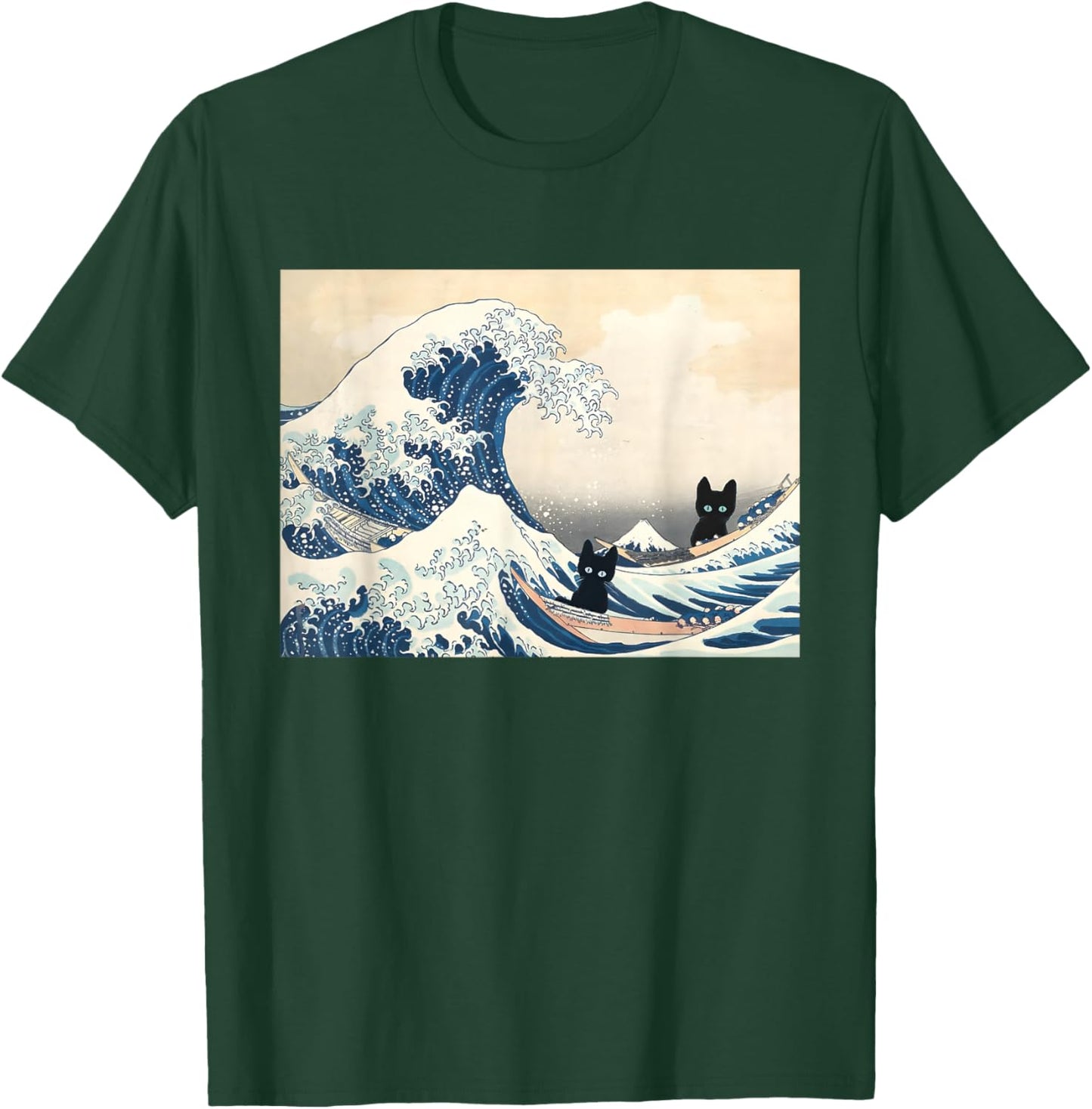 Black Cats Wave of Blue For Kamala 2024 Funny T-Shirt - T-Shirt | Forest
