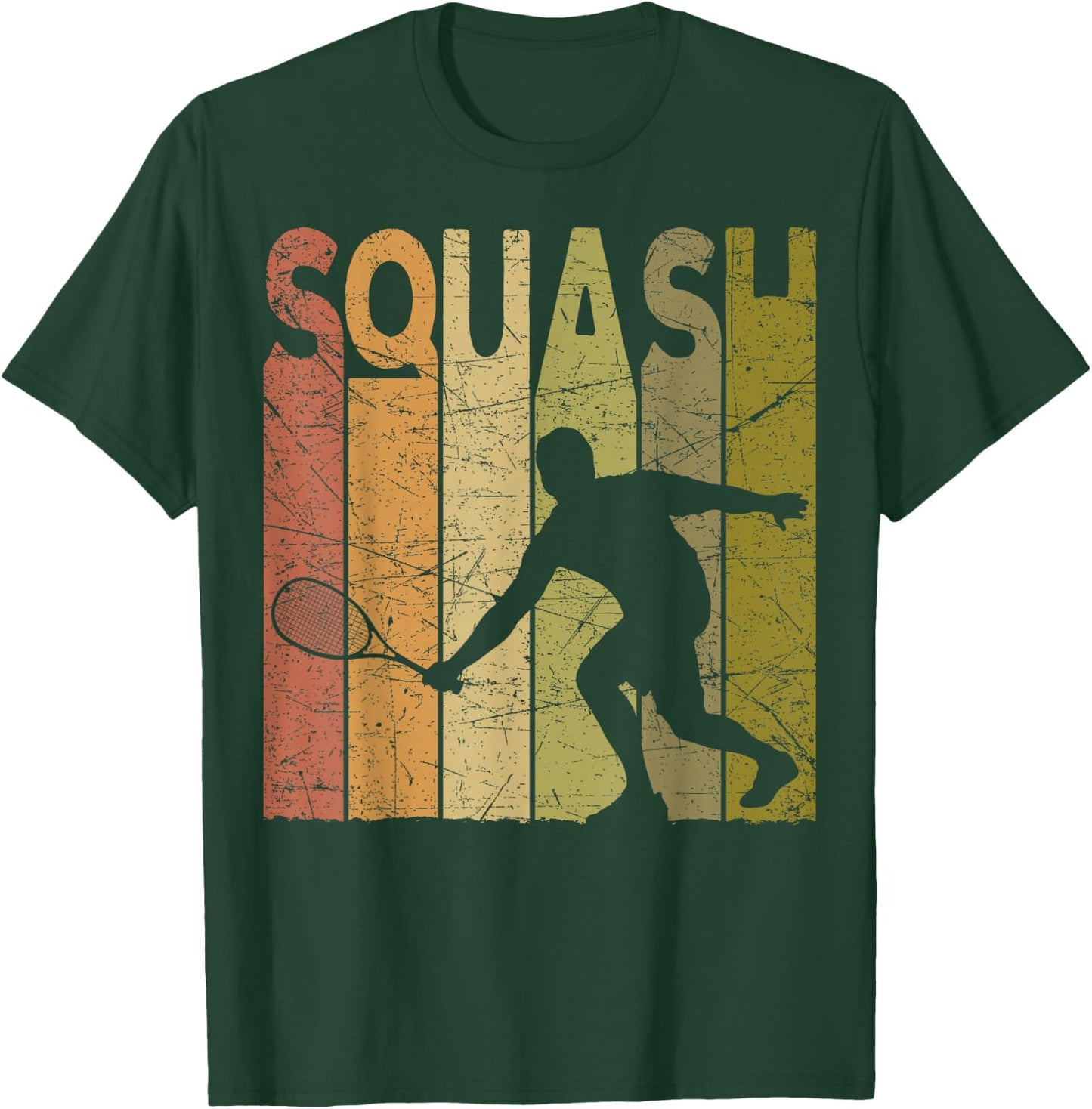 Squash Vintage Squash Player Retro Squash Lover T-Shirt - T-Shirt | Forest