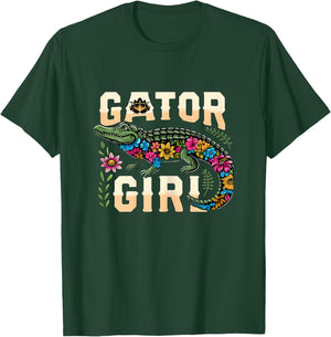 Gator Girl Alligator Crocodile T-Shirt - T-Shirt | Forest
