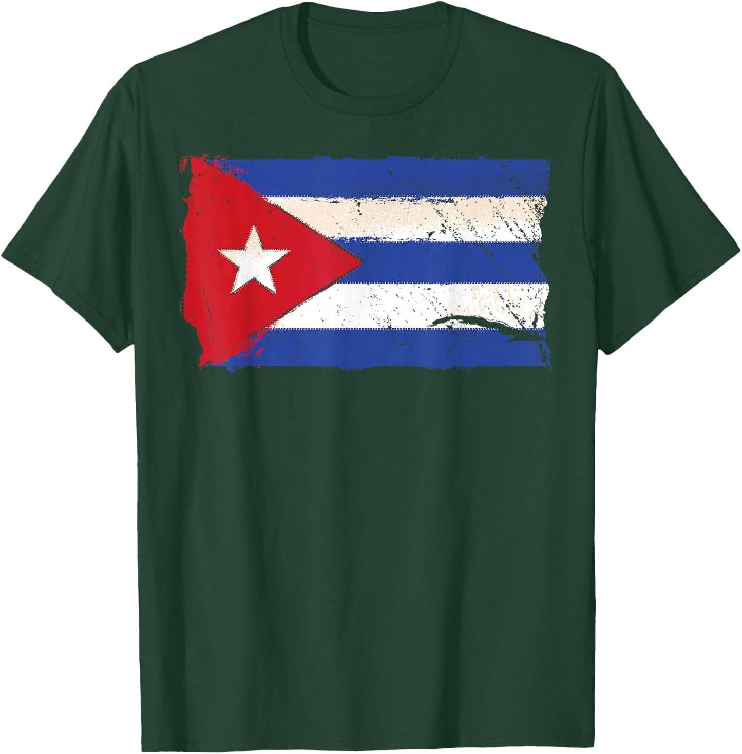 Cuba Shirt Cuban Flag Graphic T-Shirt - T-Shirt | Forest