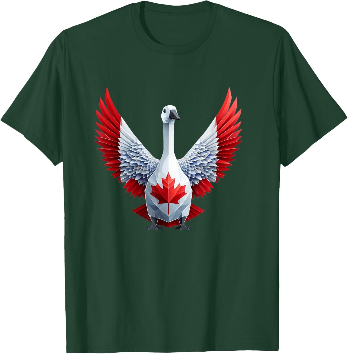 Canada Day Maple Leaf Canadian Goose For Friends Family T-Shirt - T-Shirt | Forest