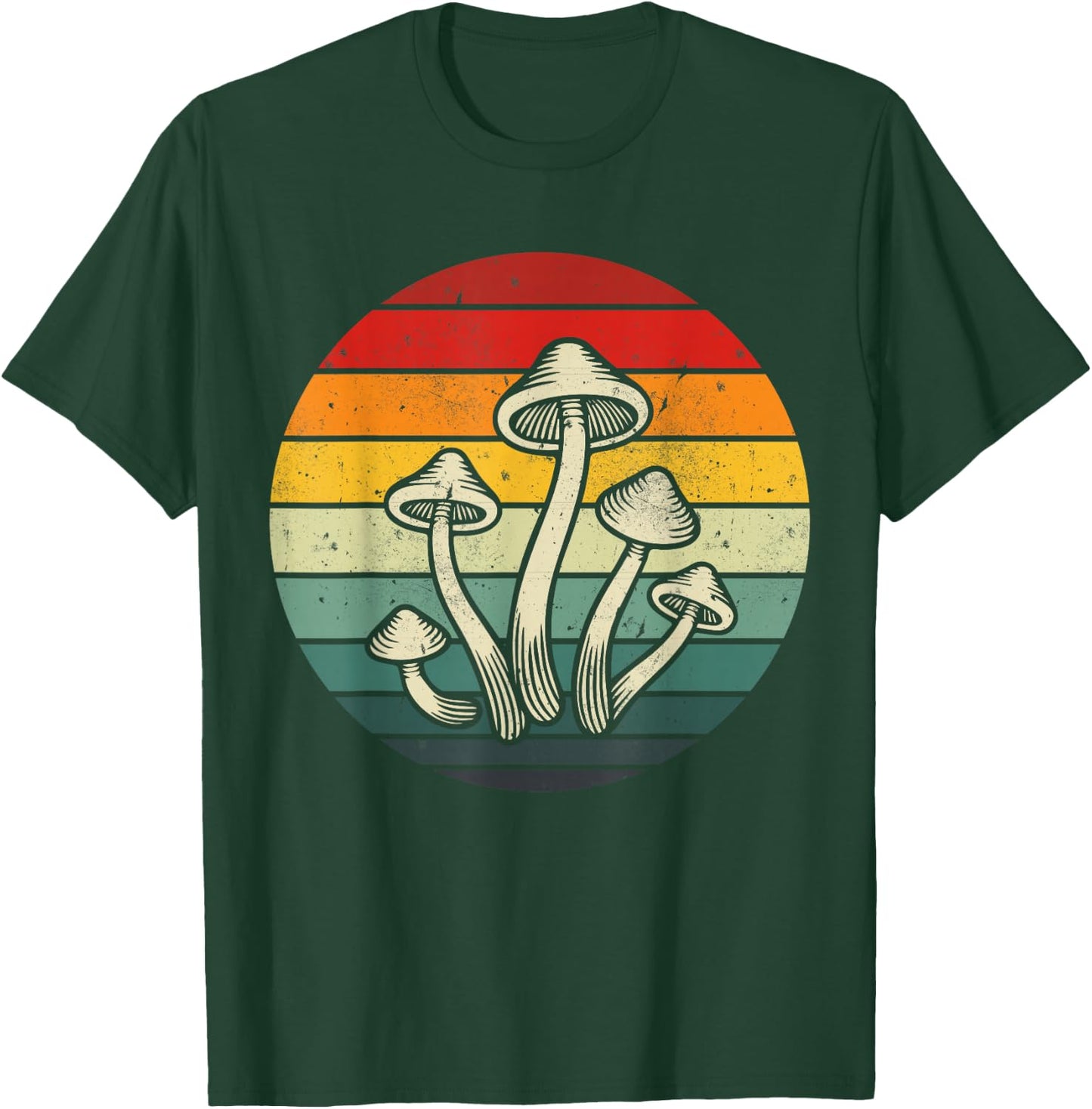 Vintage Retro Mushroom 80s 90s Mushroom Lovers Funny Food T-Shirt - T-Shirt | Forest
