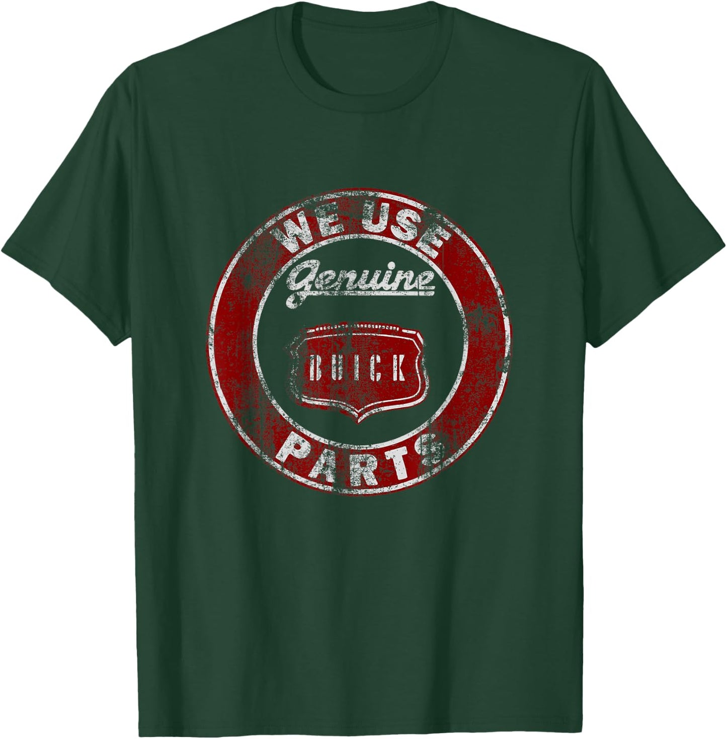 TNT We Use Genuine Buick Parts Grey -Adults T-Shirt - T-Shirt | Forest
