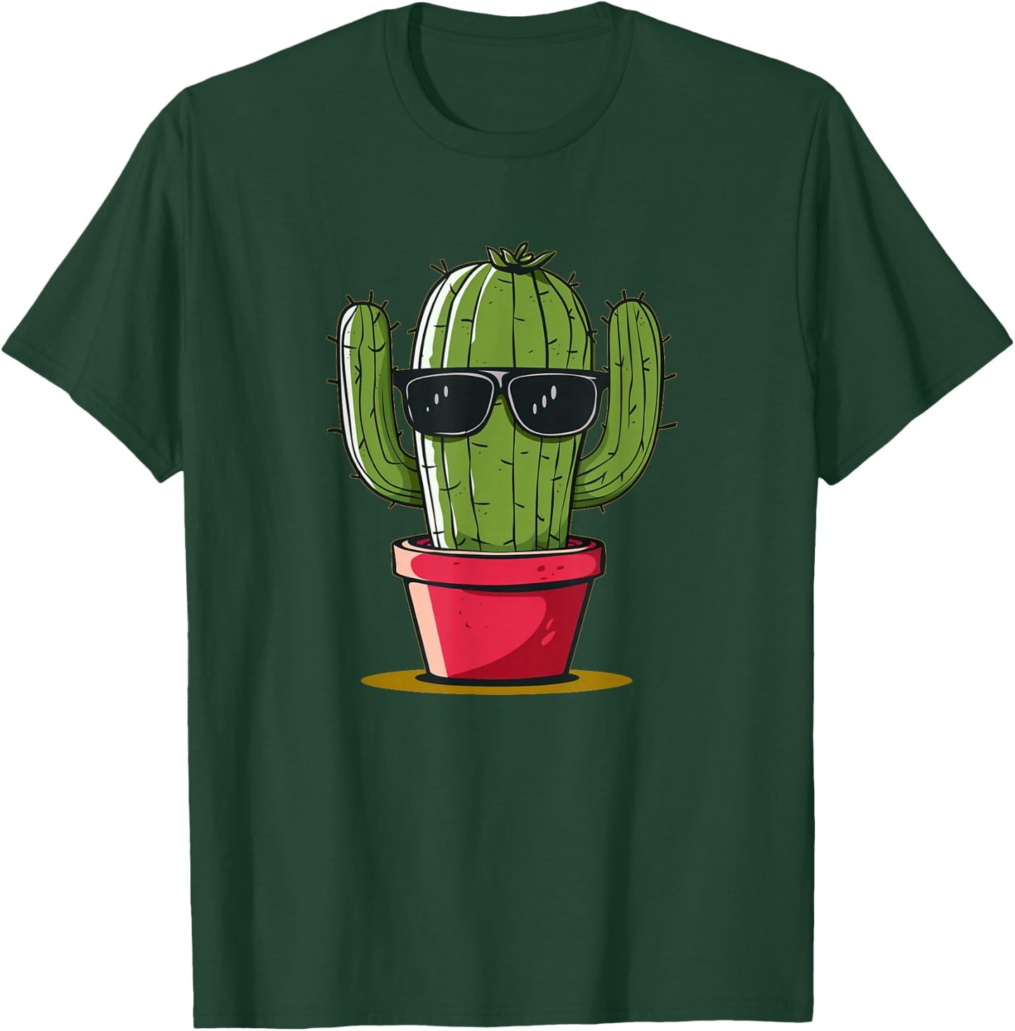 Awesome Sunglasses Cactus for Man and Woman T-Shirt - T-Shirt | Forest