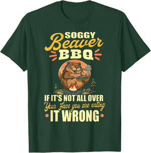 Soggy Beaver BBQ Shirt T-Shirt - T-Shirt | Forest