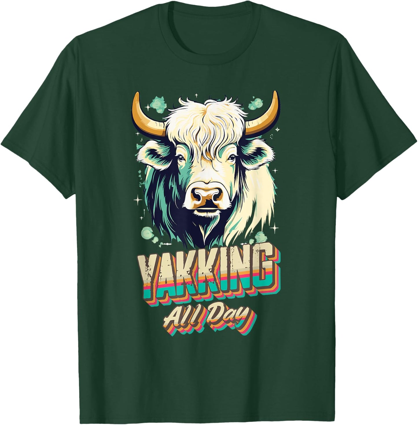 Yak Farmer Funny Yakking Animals Yaks Costume T-Shirt - T-Shirt | Forest