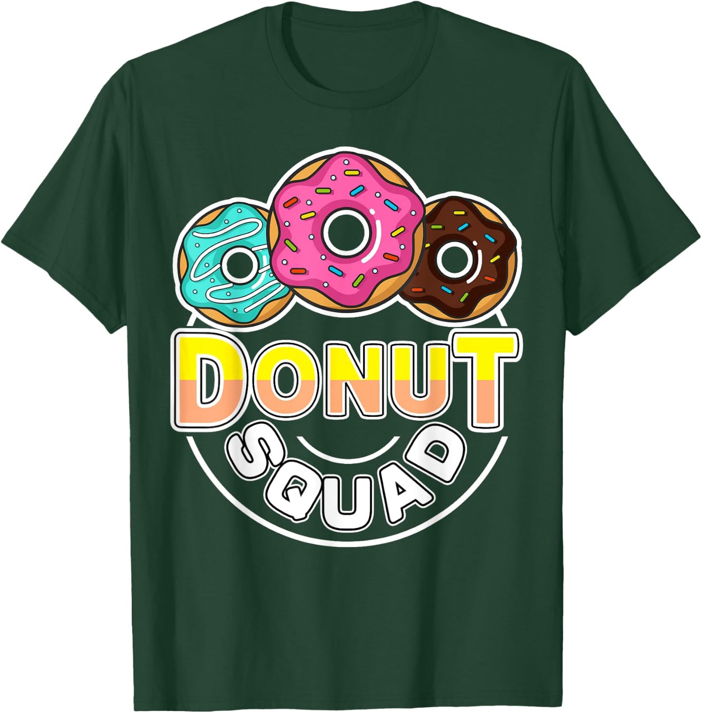Donut Squad Matching Donut Party Crew Doughnut Sprinkles T-Shirt - T-Shirt | Forest