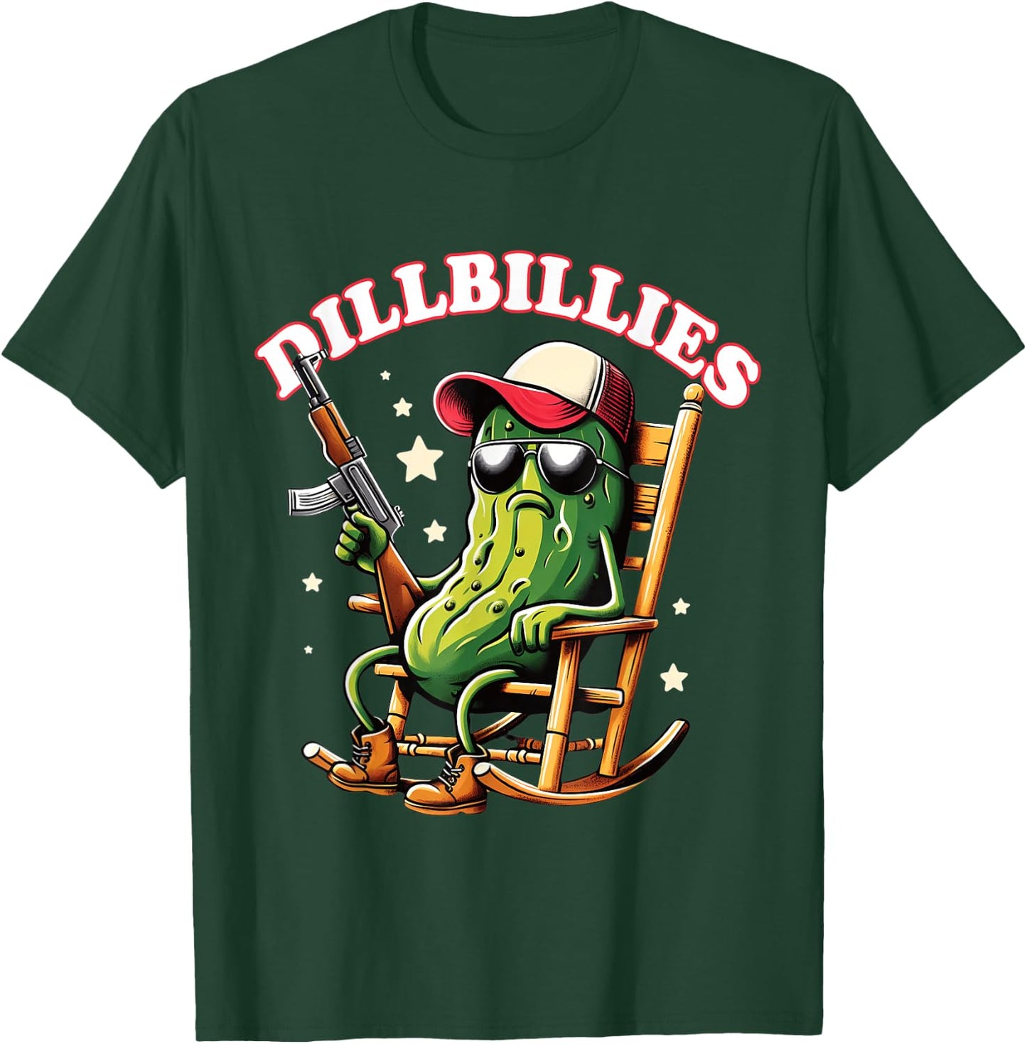 Dillbillies Funny Redneck Farm Country Life Pickle Lover T-Shirt - T-Shirt | Forest