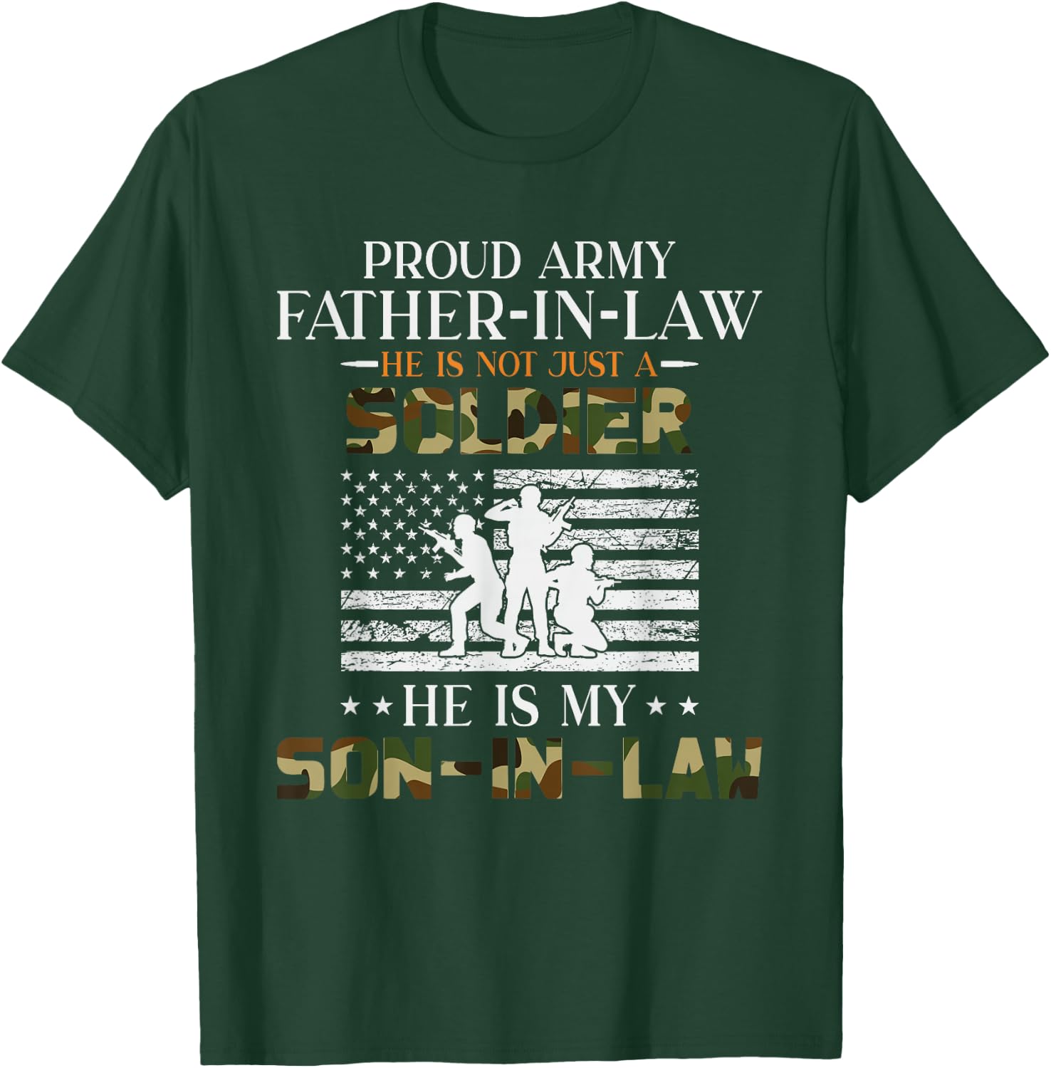 Proud Army Father in Law - Son in Law T-Shirt - T-Shirt | Forest