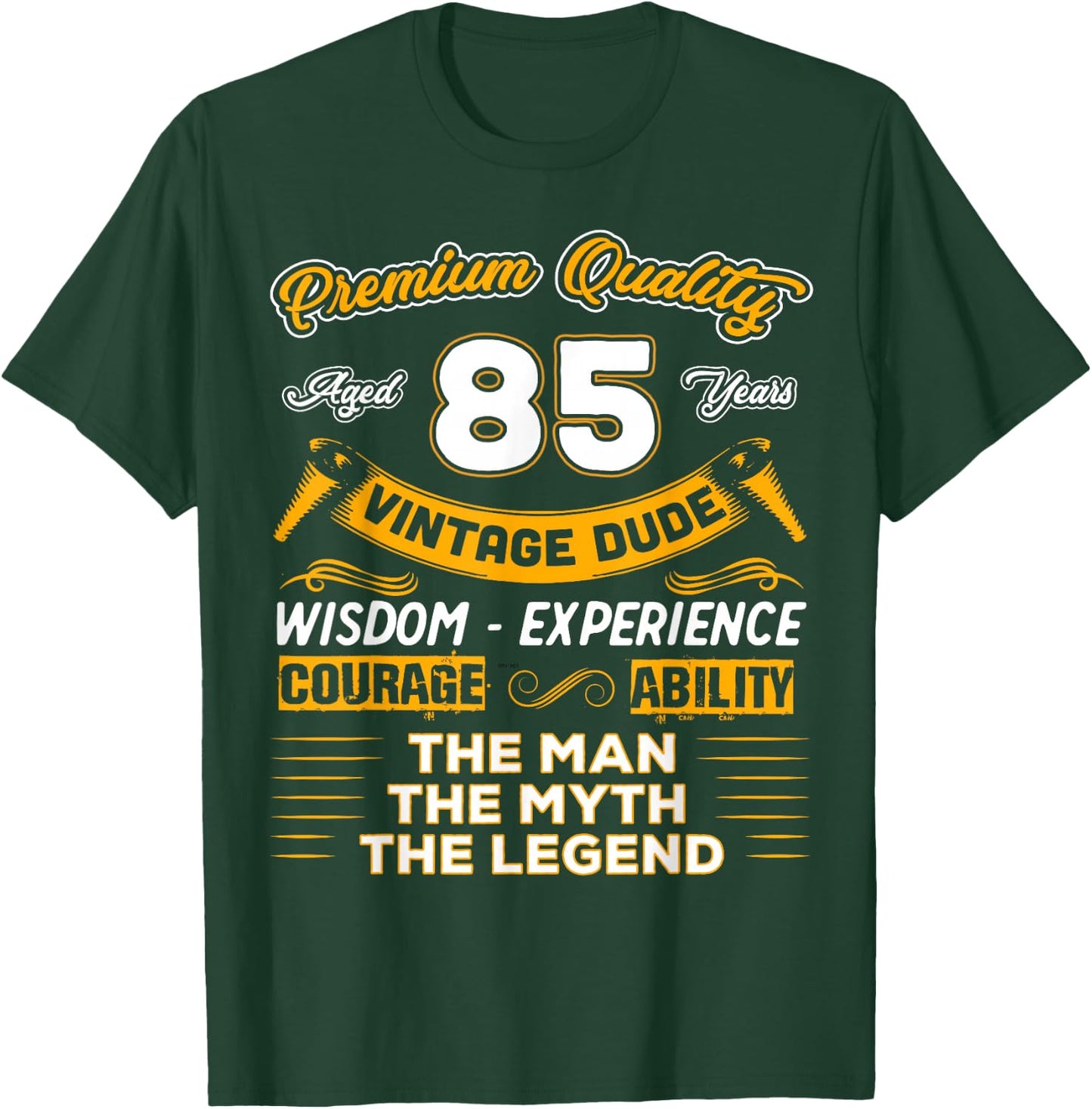 Vintage The Man Myth Legend 85 Birthday For 85 Years Old T-Shirt - T-Shirt | Forest