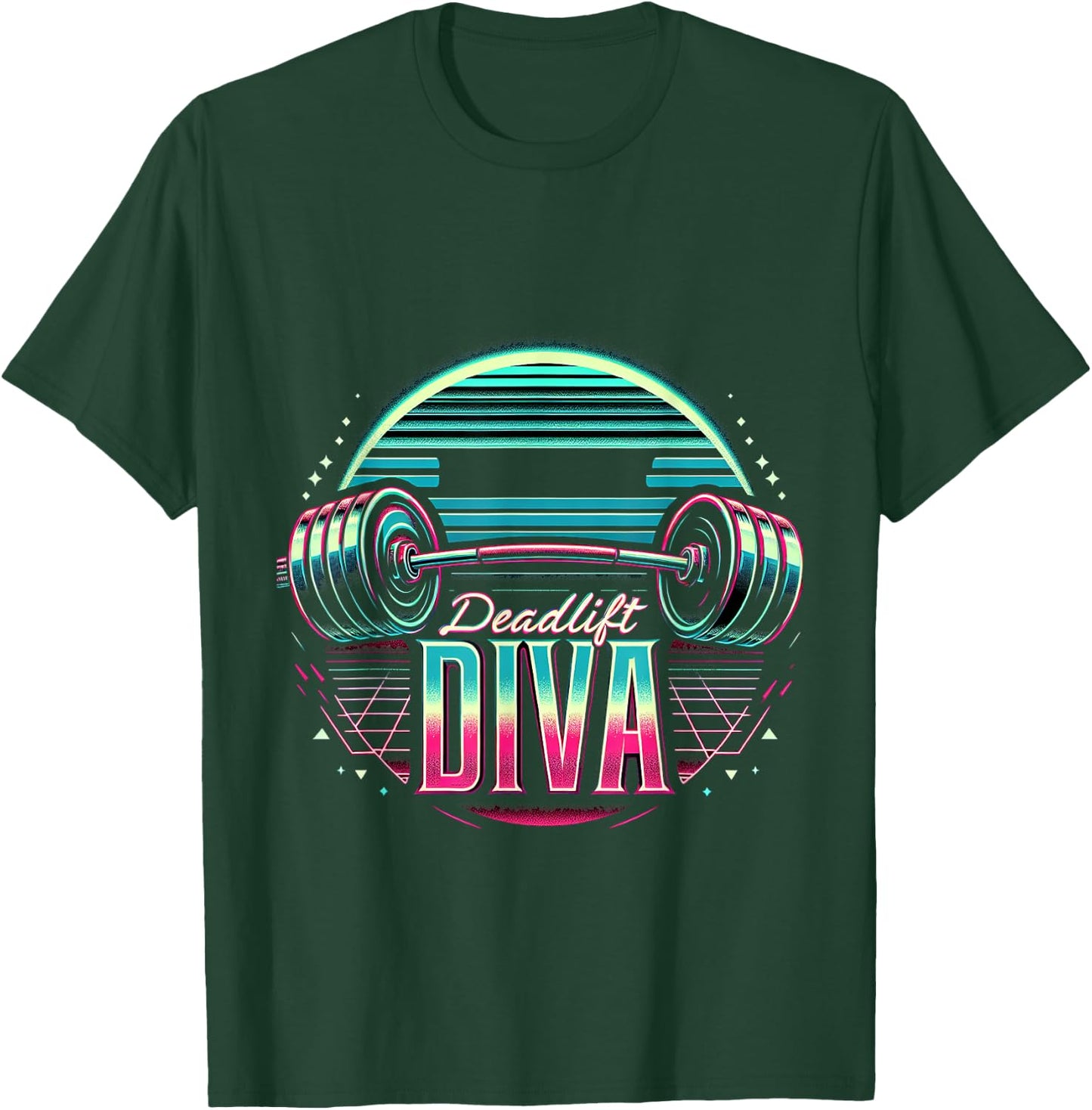 Deadlift Diva T-Shirt - T-Shirt | Forest