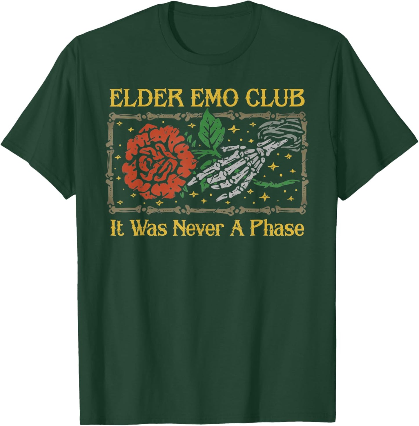 Elder Emo Club It Was Never A Phase T-Shirt - T-Shirt | Forest