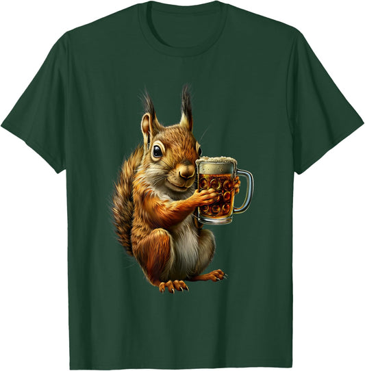 Squirrel Beer T-Shirt - T-Shirt | Forest