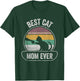 Vintage Retro Best Cat Mom Ever Cat Shirts Gift T-Shirt - T-Shirt | Forest